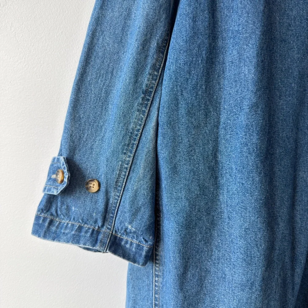 Denim&Co Blue Hooded‎ Jacket with Toggle Buttons